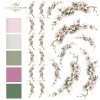 kwiatki, różowe kwiaty, ornamenty kwiatowe, dekory kwiatowe, girlandy kwiatowe, R681, flowers, pink flowers, flower ornaments, flower decors, flower garlands, Blumen, rosa Blumen, Blumenschmuck, Blumendekorationen, Blumengirlanden, flores, flores rosas, a